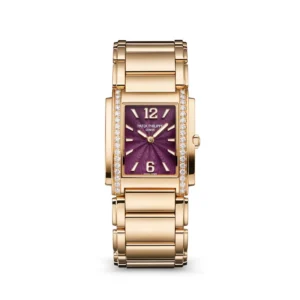 Patek Philippe 4910-1201R-010 Twenty~4 Purple Dial Rose Gold Bracelet